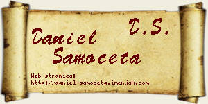 Daniel Samočeta vizit kartica